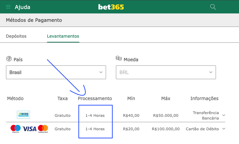 Pagamento rápido na bet365