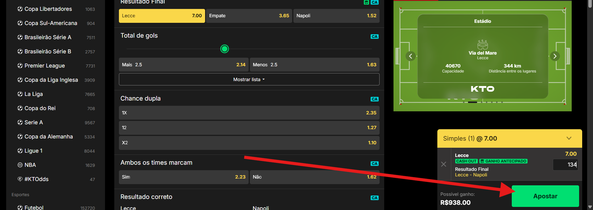 Apostar na KTO Apostas