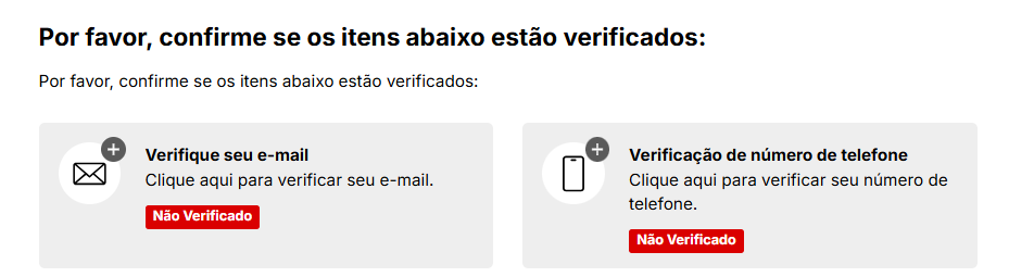 Verificacao de conta KTO