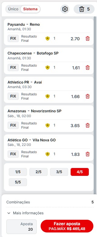 bilhete do tipo sistema