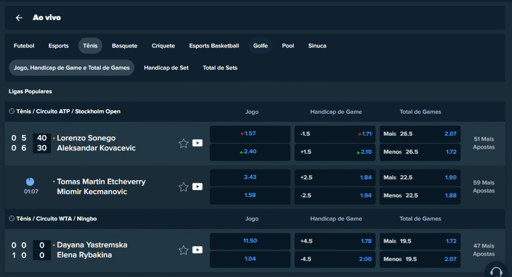 Stake Apostas ao vivo