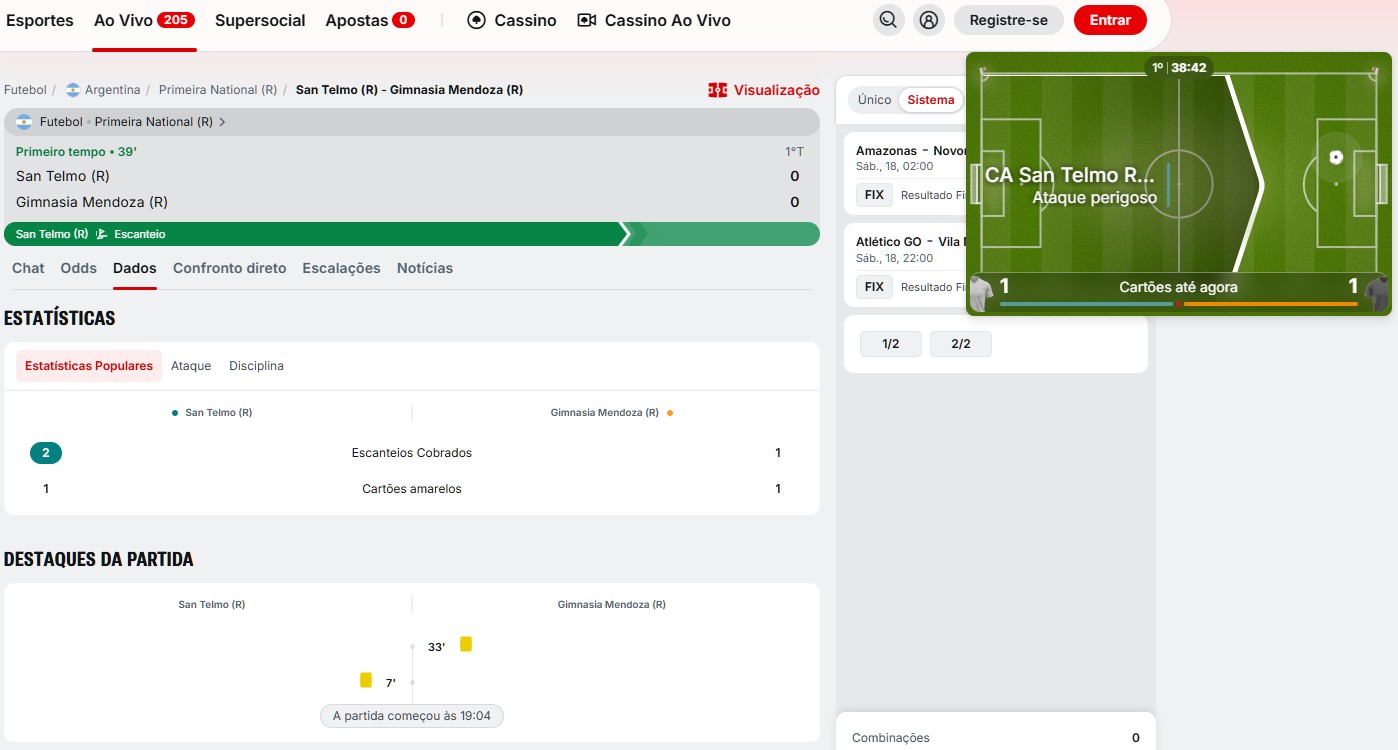 Superbet Dados graficos