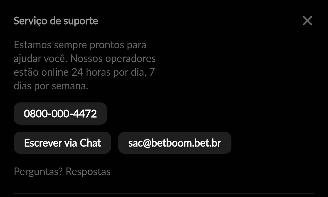 Betboom atendimento ao cliente