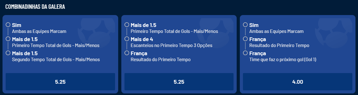 Odds do Galera Bet