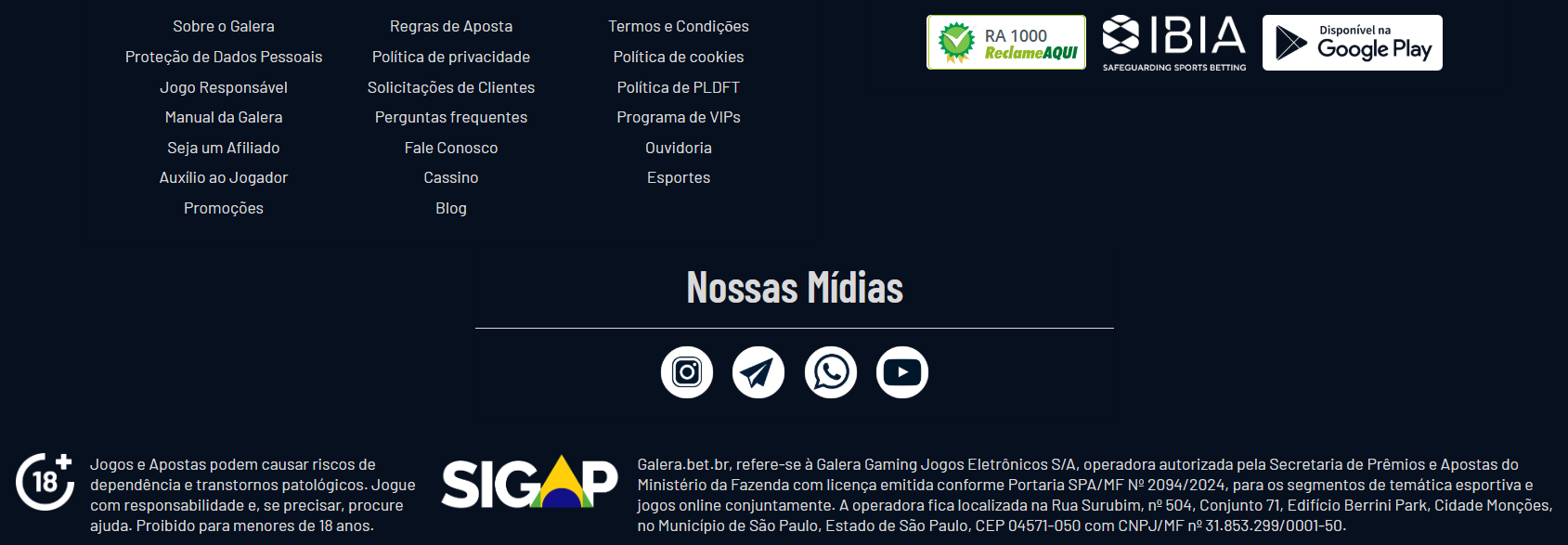 Galera bet análise, segurança e jogo responsável