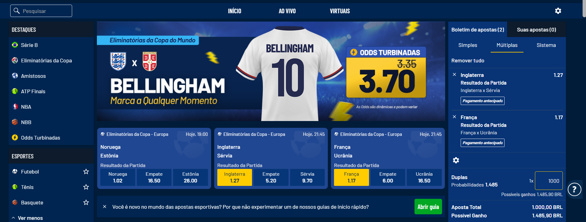 Como apostar na Galera