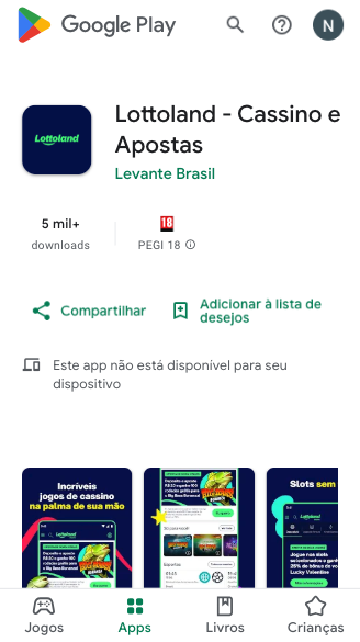 Lottoland Apostas app