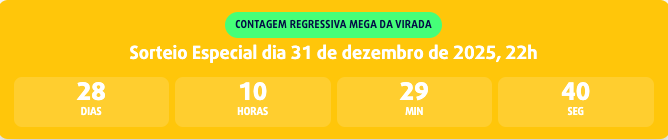 Sorteio Dezembro mega da virada