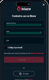 Código de bônus Blaze no celular