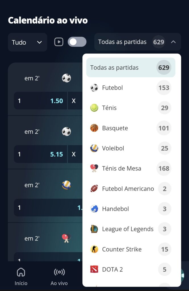 Novibet Brasil live streaming