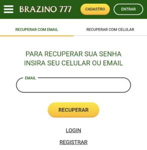 Como se cadastrar no Brazino 777