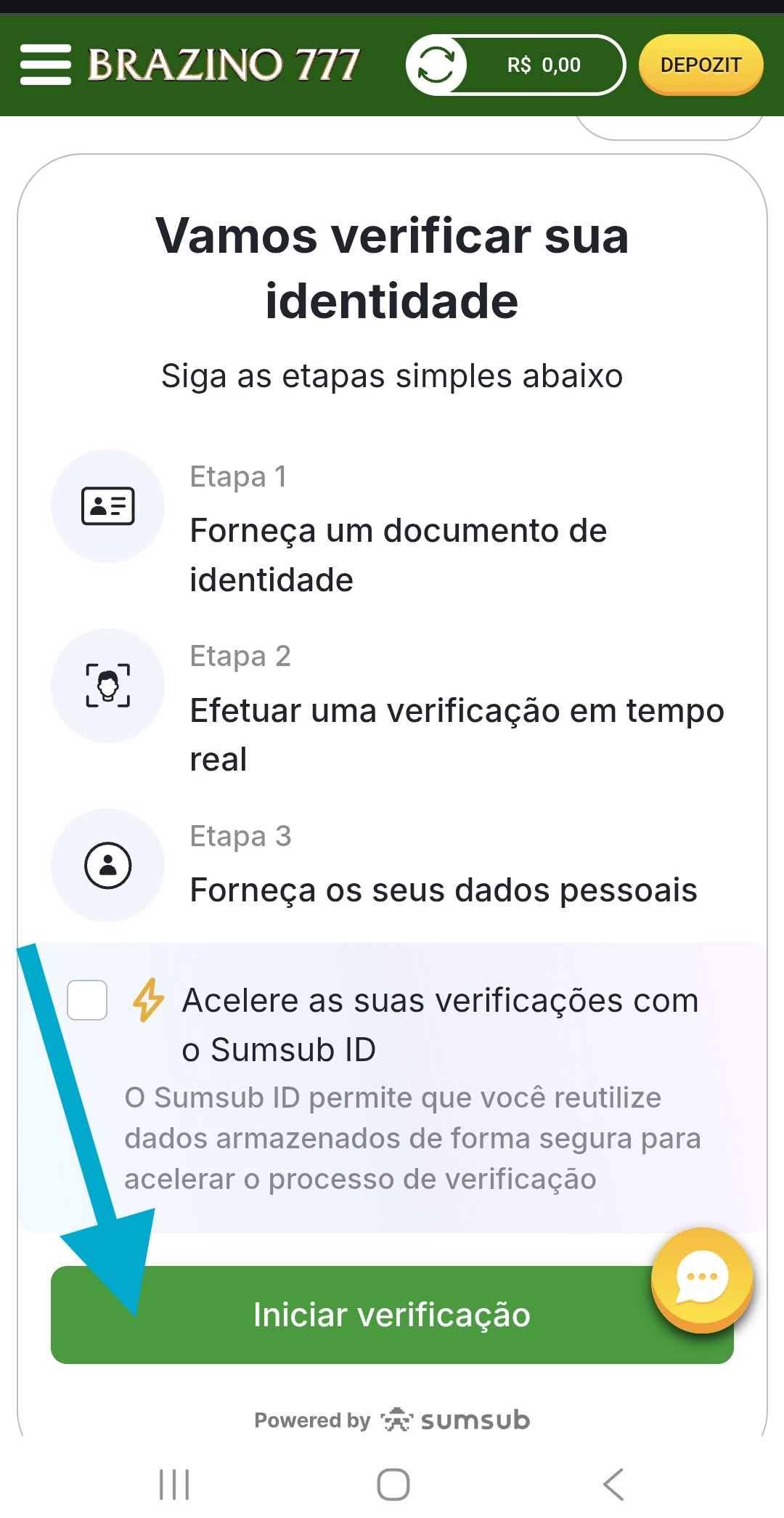 Brazino777 verificacao da conta