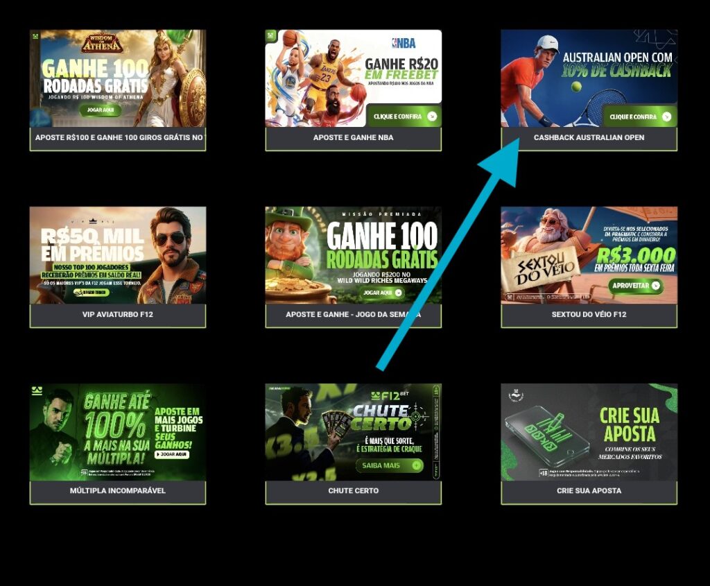 Promoçoes em Casas de apostas com cashback