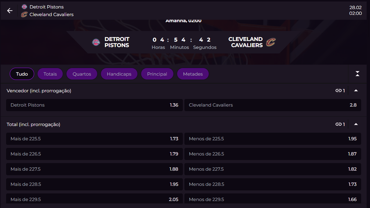 Luva bet análise dos mercados de apostas de basquete