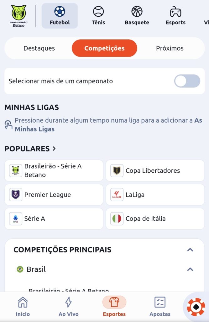 Oferta de apostas em Betano apk
