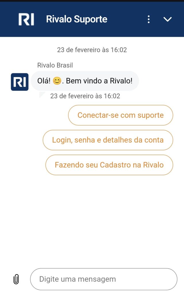 Rivalo apostas análise do suporte ao cliente