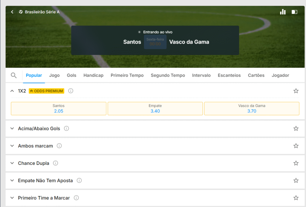 Rivalo apostas análise dos mercados de apostas