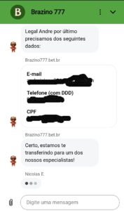 Brazino 777 live chat
