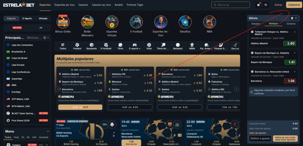 Como cadastrar-se na Estrela Bet?