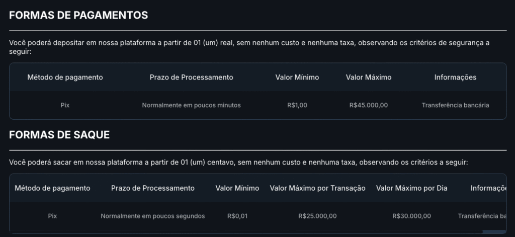 Pagamento na Estrela Bet