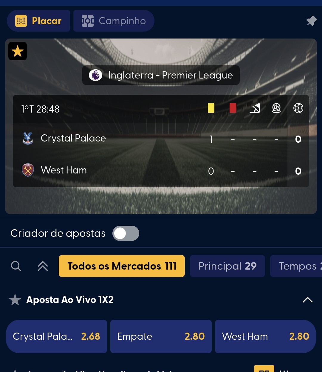 Bet da Sorte apostas ao vivo