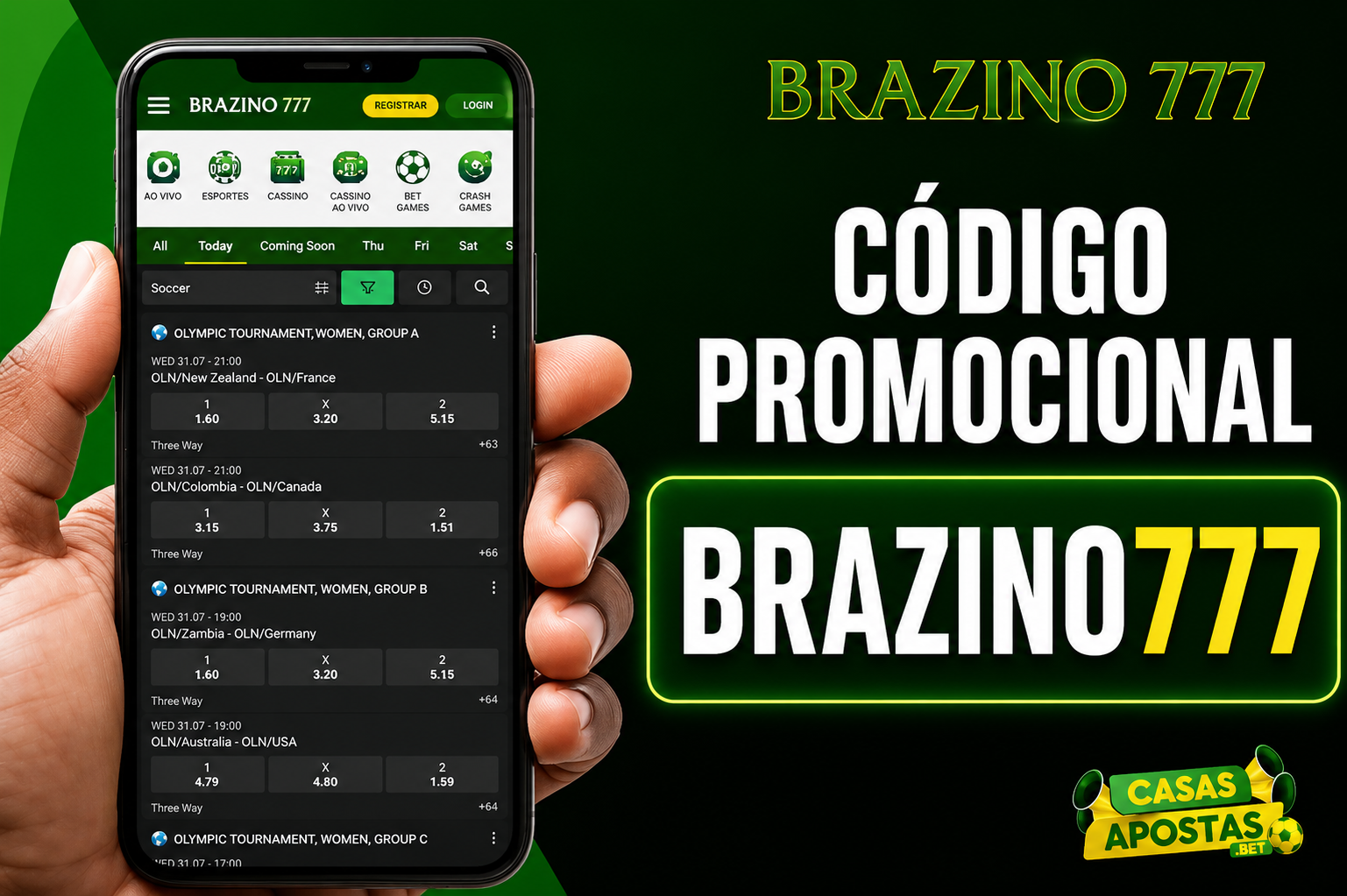 Código Promocional Brazino777